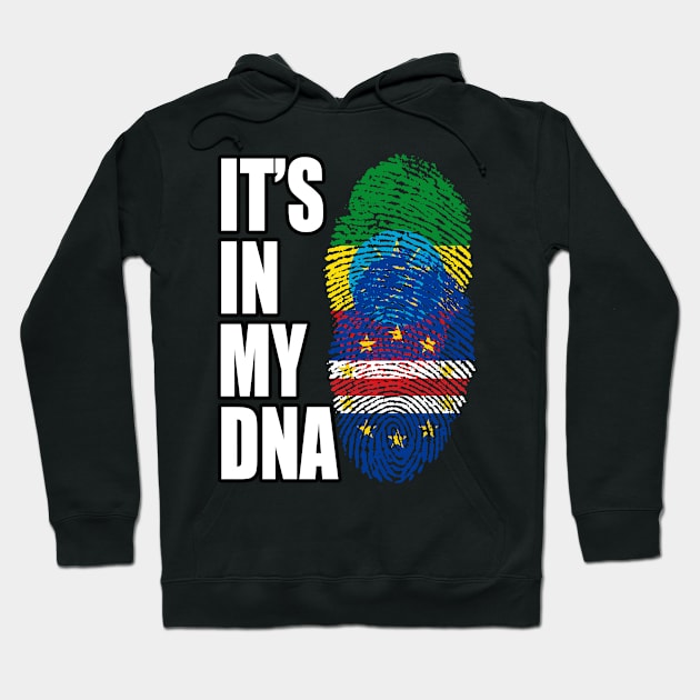 Ethiopian And Cabo Verdean Mix Heritage DNA Flag Hoodie by Just Rep It!!